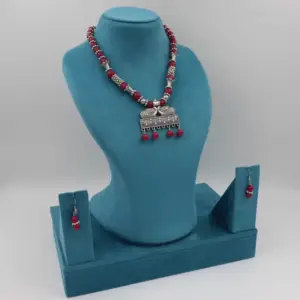 Necklace Dark Pink B#YG00000304 W