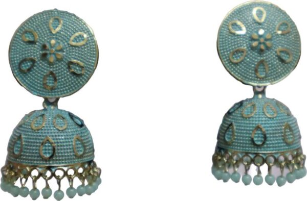 YugaGlobal YG-1-1012-Sea Green Alloy Earring Set