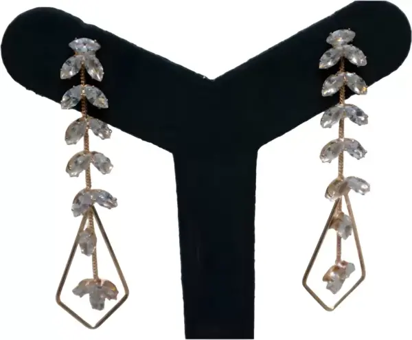 YugaGlobal Yuga Global Stylish Rose Gold Alloy Earring Set - Image 2