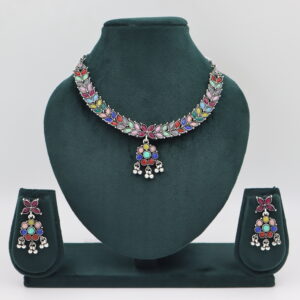Oxidised Silver Multicolor B#YG00000268