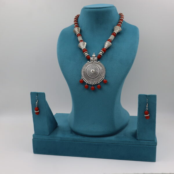 Necklace Dark Pink B#YG00000304 R - Image 3