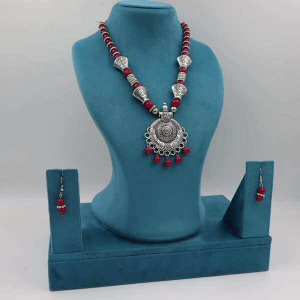 Necklace Dark Pink B#YG00000304 G - Image 2