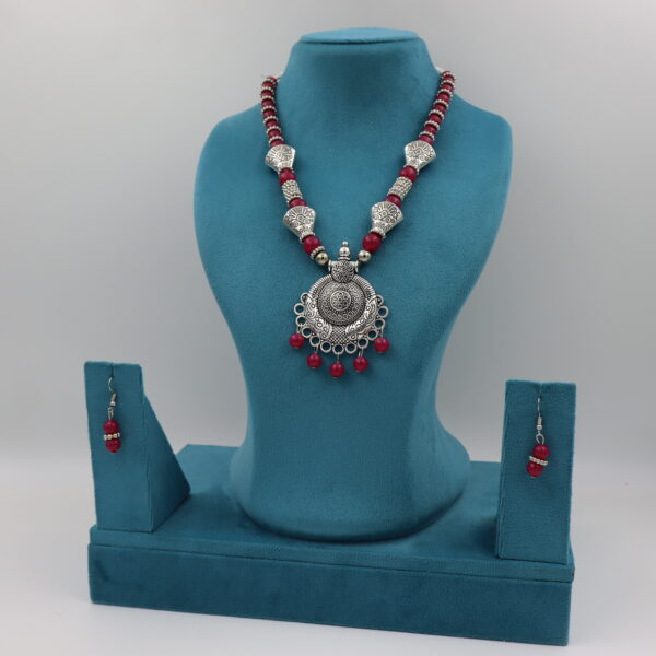 Necklace Dark Pink B#YG00000304 G - Image 3