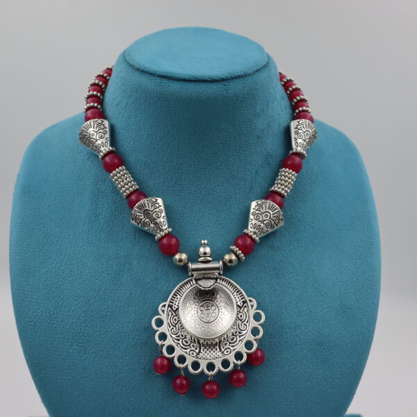 Necklace Dark Pink B#YG00000304 G - Image 4