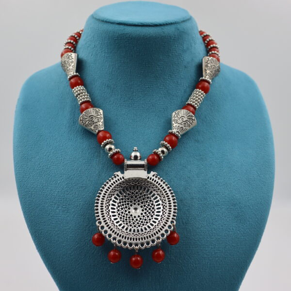Necklace Dark Pink B#YG00000304 R - Image 4