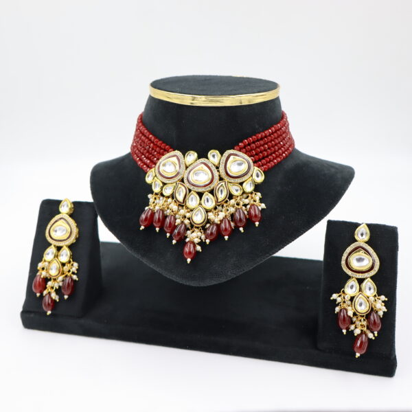 Necklace Maroon B#YG00000255 - Image 3