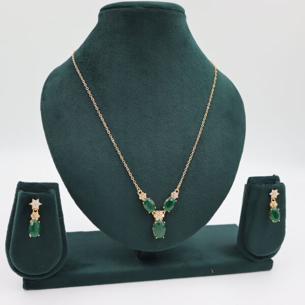 Necklace Green B#YG00000254 A - Image 2