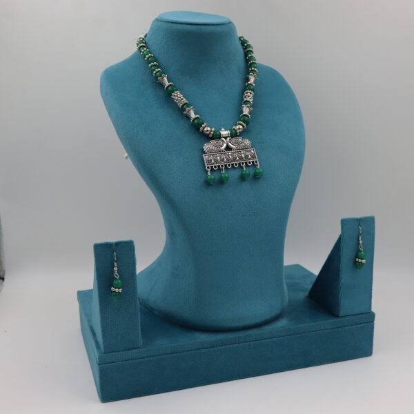 Necklace Green B#YG00000304 V - Image 2