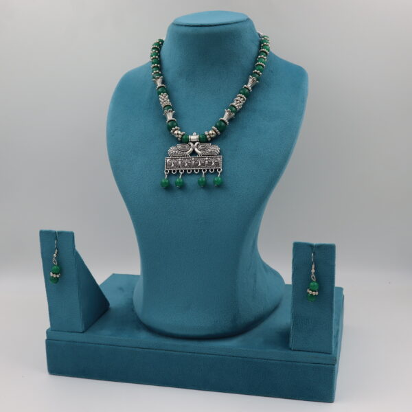 Necklace Green B#YG00000304 V - Image 3