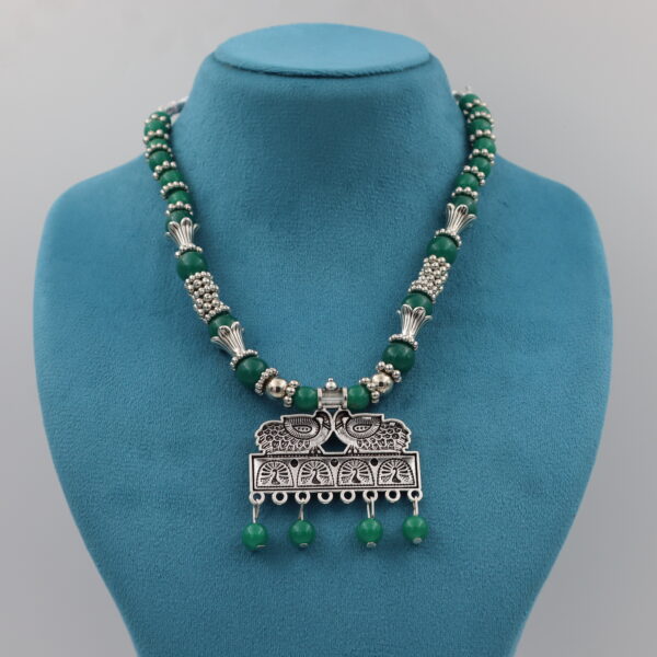 Necklace Green B#YG00000304 V - Image 4